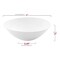 Solid White Organic Round Disposable Plastic Soup Bowls - 16 oz. (120 Bowls)